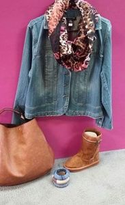 Ladies Plus Denim Jacket